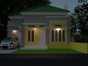 modern living residence 3D Model