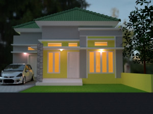 modern living residence 3D Model