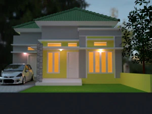 modern living residence 3D Model