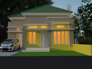 modern living residence 3D Model