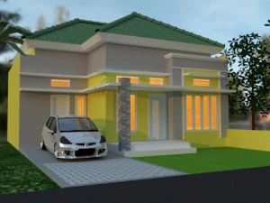 modern living residence 3D Model