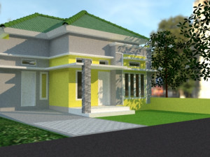modern living residence 3D Model