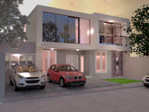 Vila Modern Model 3D