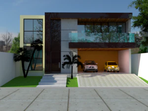 Kehidupan Rumah Model 3D
