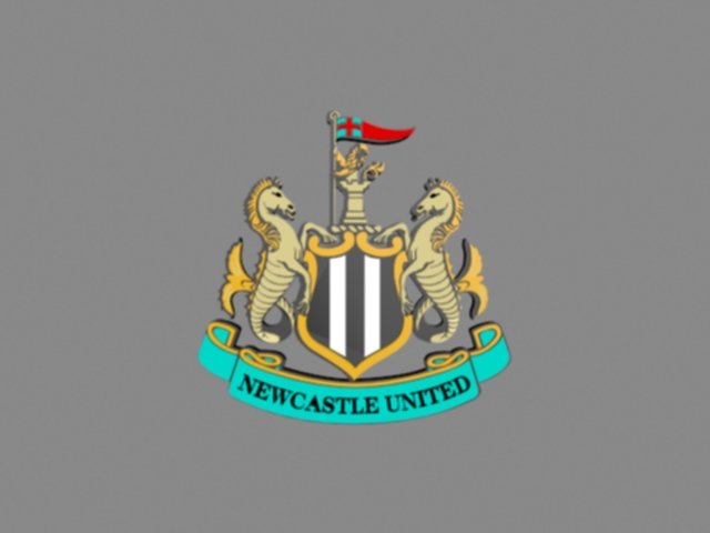 Newcastle United Emblem 3D Model .c4d .max .obj .3ds .fbx .stl .blend 