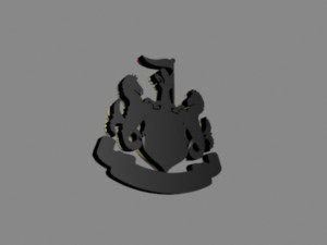 Newcastle United Emblem 3D Model