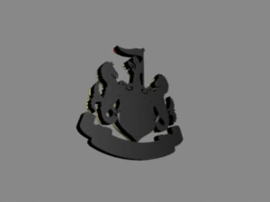 Newcastle United Emblem 3D Model