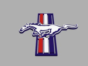 Mustang Emblem 3D Model