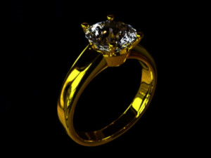 Diamond Ring 3D Model
