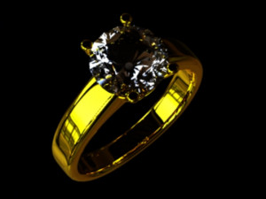 Diamond Ring 3D Model