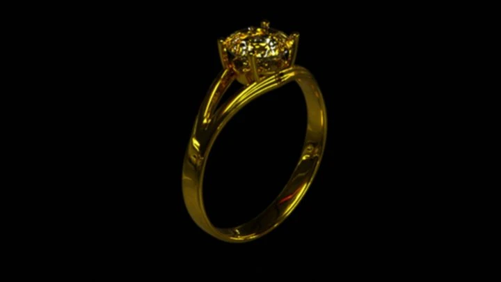 Anel de diamante 2 Modelo 3D .c4d .max .obj .3ds .fbx .stl .blend 