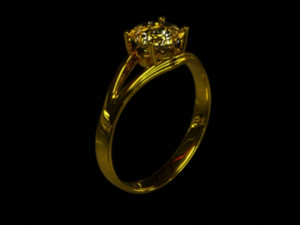 Diamond Ring 2 3D Model