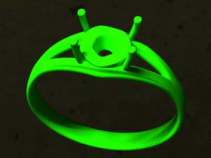 Anel de diamante 2 Modelo 3D