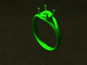 Anel de diamante 2 Modelo 3D