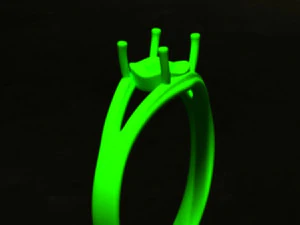 Anel de diamante 2 Modelo 3D