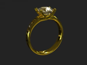 Diamond Ring 3 3D Model