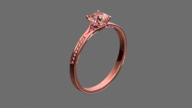 Cincin Pertunangan Model 3D .c4d .max .obj .3ds .fbx .stl .blend 
