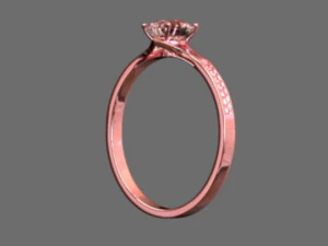 Cincin Pertunangan Model 3D