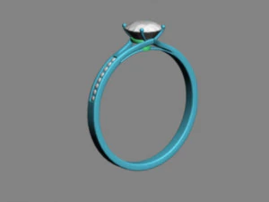Cincin Pertunangan Model 3D