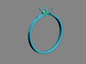 Cincin Pertunangan Model 3D