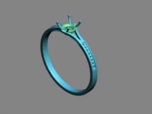 Cincin Pertunangan Model 3D