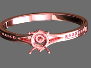 Cincin Pertunangan Model 3D