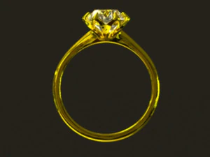 Solitaire Ring 3D Model