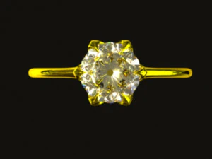 Solitaire Ring 3D Model