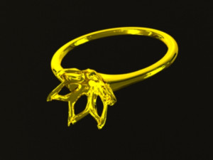 Solitaire Ring 3D Модель