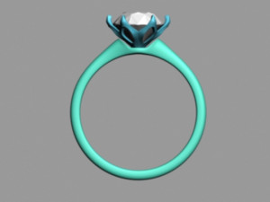 Solitaire Ring 3D Модель