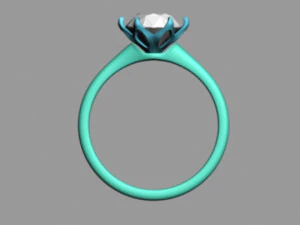 Solitaire Ring 3D Model