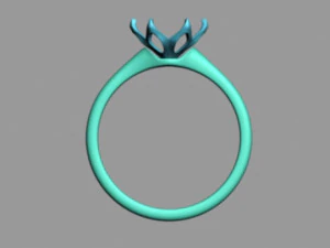 Solitaire Ring 3D Model
