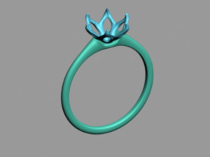 Solitaire Ring 3D Модель