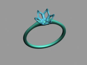 Solitaire Ring 3D Model