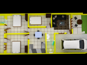 House Plan Modèle 3D