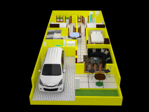 House Plan Modèle 3D