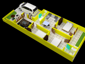 House Plan Modèle 3D
