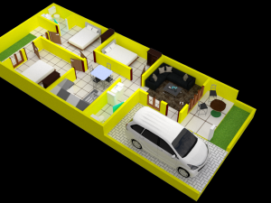 House Plan Modèle 3D