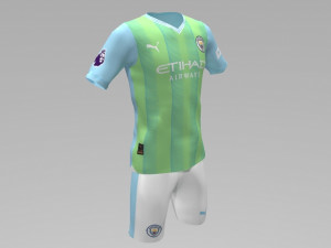 Manchester City 2023 2024 T-shirt Sportwear Modelo 3D