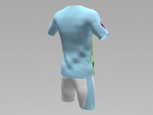 Manchester City 2023 2024 T-shirt Sportwear Modelo 3D