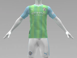 Manchester City 2023 2024 T-shirt Sportwear 3D Model