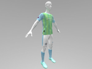 Manchester City 2023 2024 T-shirt Sportwear Modelo 3D