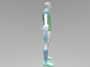 Manchester City 2023 2024 T-shirt Sportwear Modelo 3D
