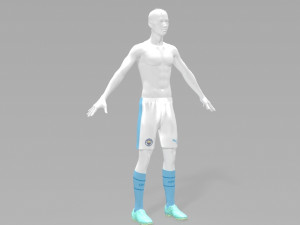 Manchester City 2023 2024 T-shirt Sportwear Modelo 3D