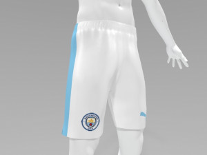 Manchester City 2023 2024 T-shirt Sportwear Modelo 3D