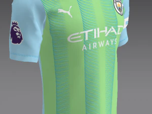 Manchester City 2023 2024 T-shirt Sportwear 3D Model