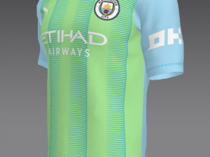 Manchester City 2023 2024 T-shirt Sportwear Modelo 3D