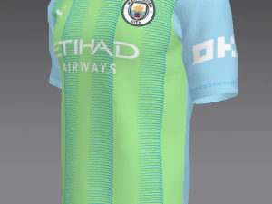 Manchester City 2023 2024 T-shirt Sportwear 3D Model