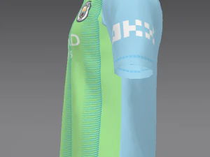 Manchester City 2023 2024 T-shirt Sportwear 3D Model