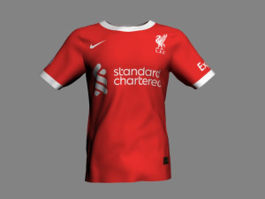 Liverpool FC Jersey Kit 2023-24 Model 3D